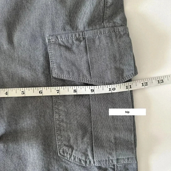 7 For All Mankind Shorts Mens 30 Grey Cargo Classic Fit Casual Preppy Summer - Picture 14 of 14